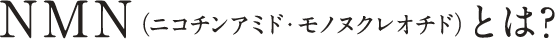 NMN（ニコチンアミド・モノヌクレオチド）とは?